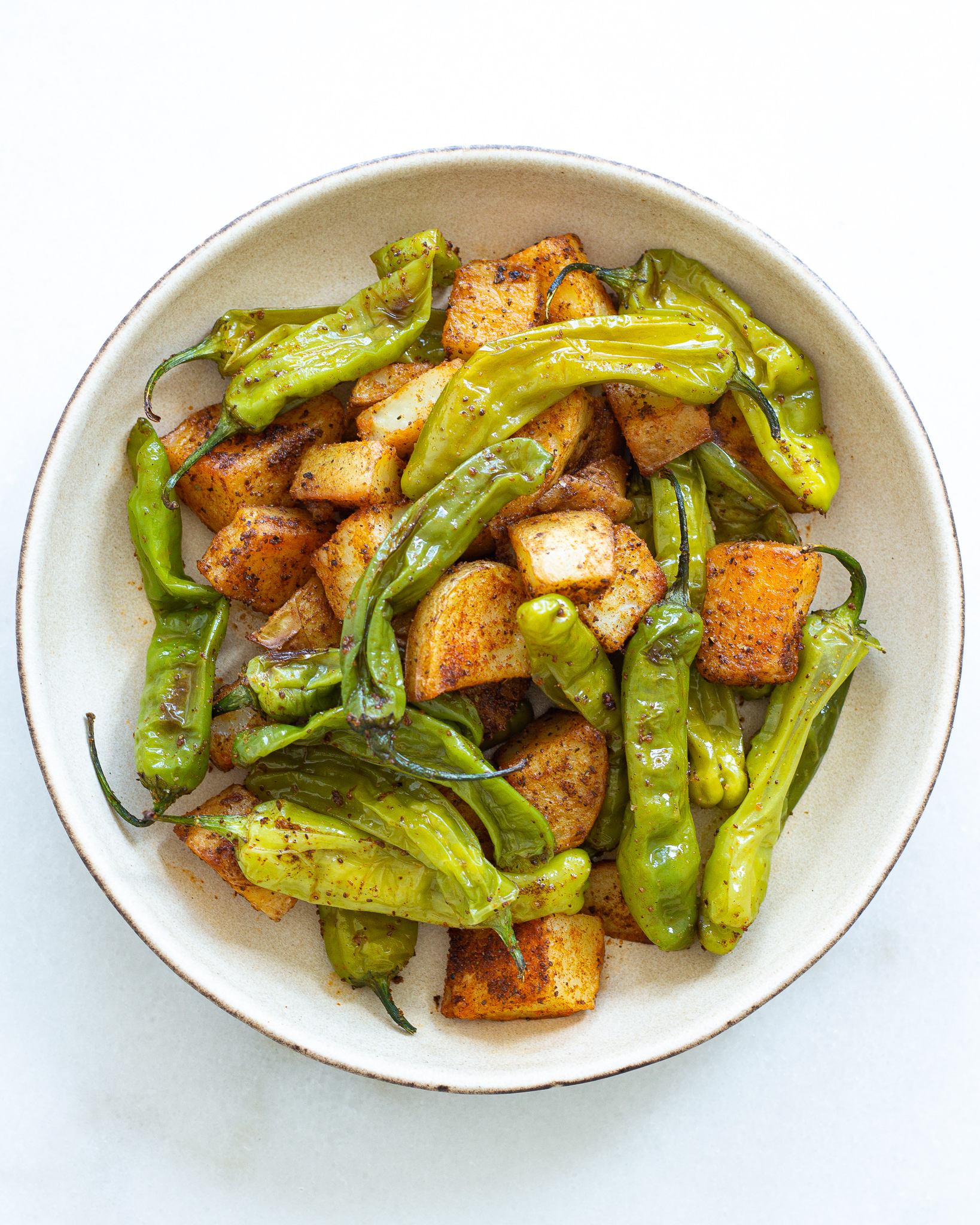 Old Bay Roasted Shishito Peppers