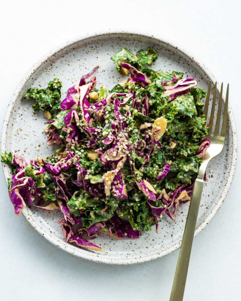 Spicy Kale & Cabbage Salad