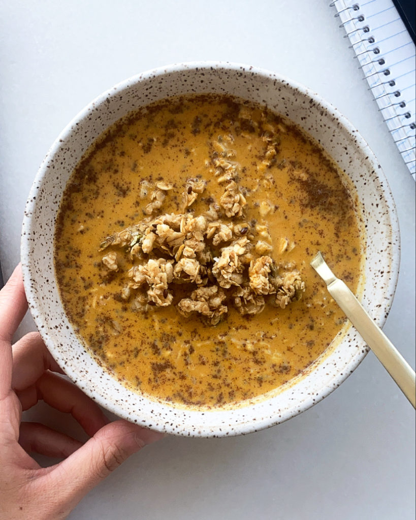 Pumpkin Spice Overnight Oats