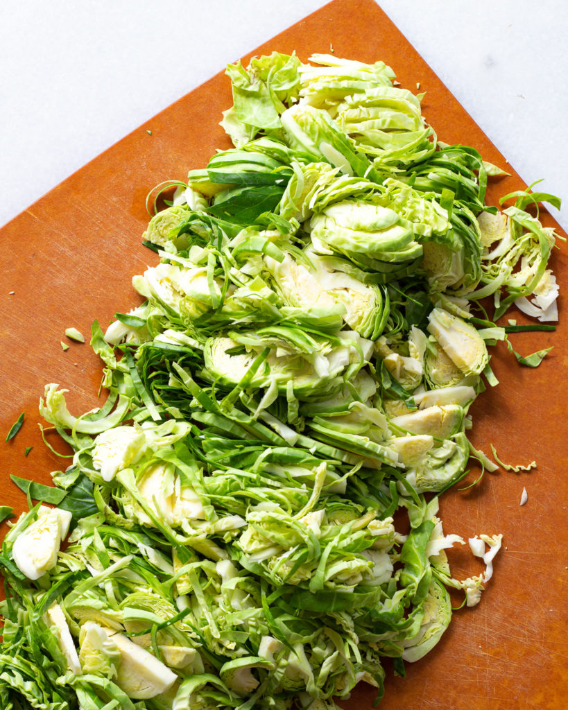 sliced brussels sprouts
