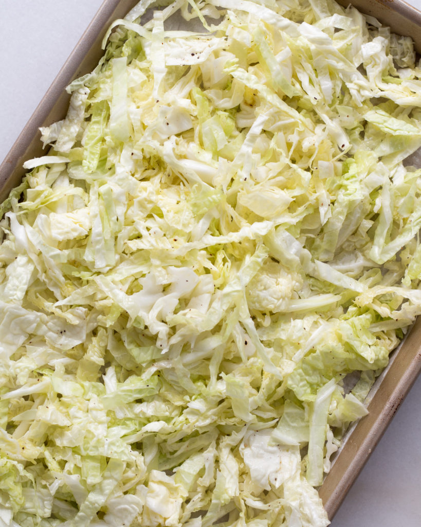 chopped cabbage