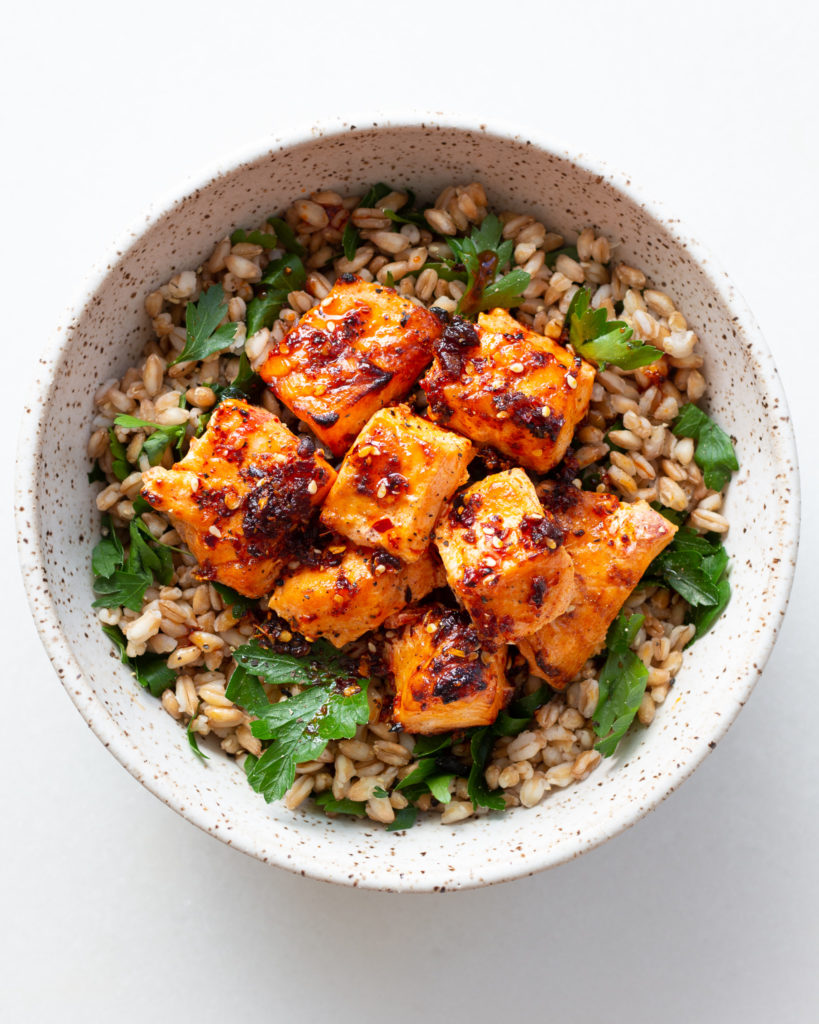 Greek Yogurt Marinated Salmon