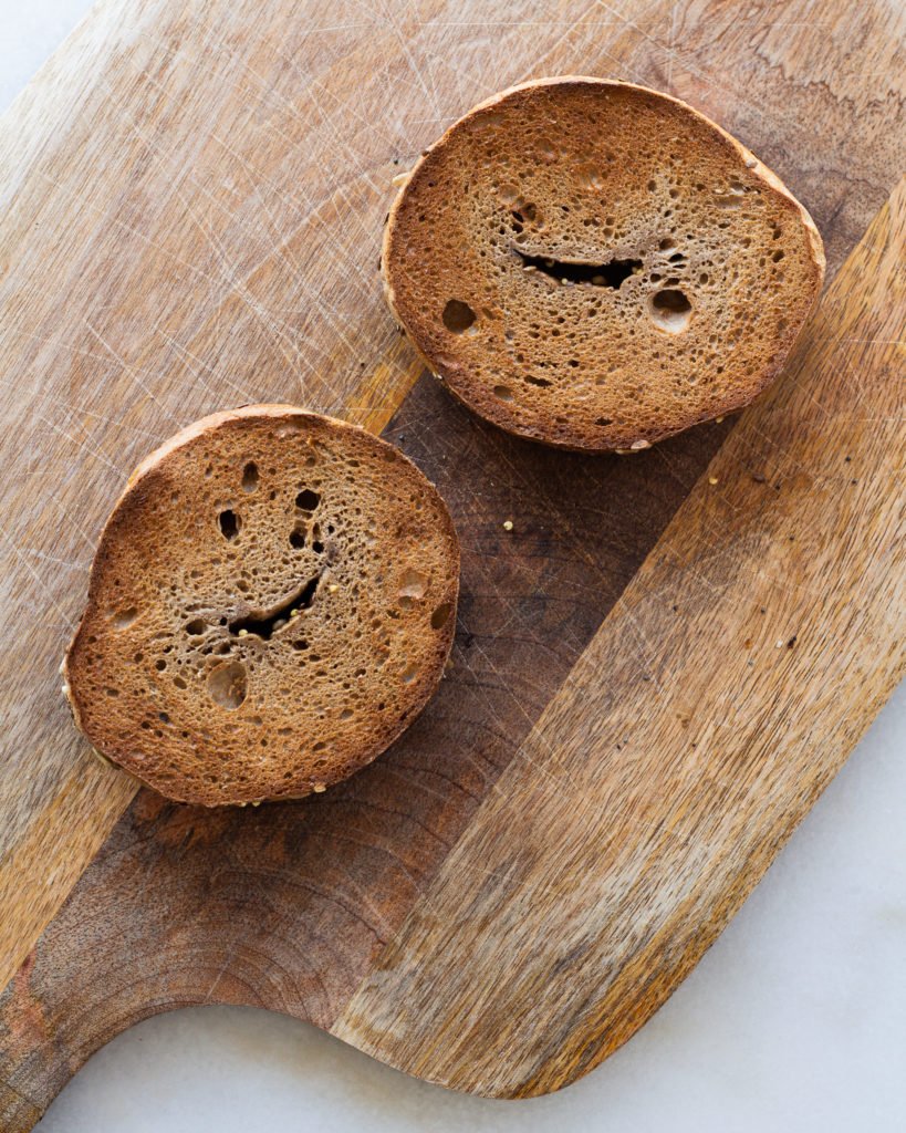 sliced everything bagel