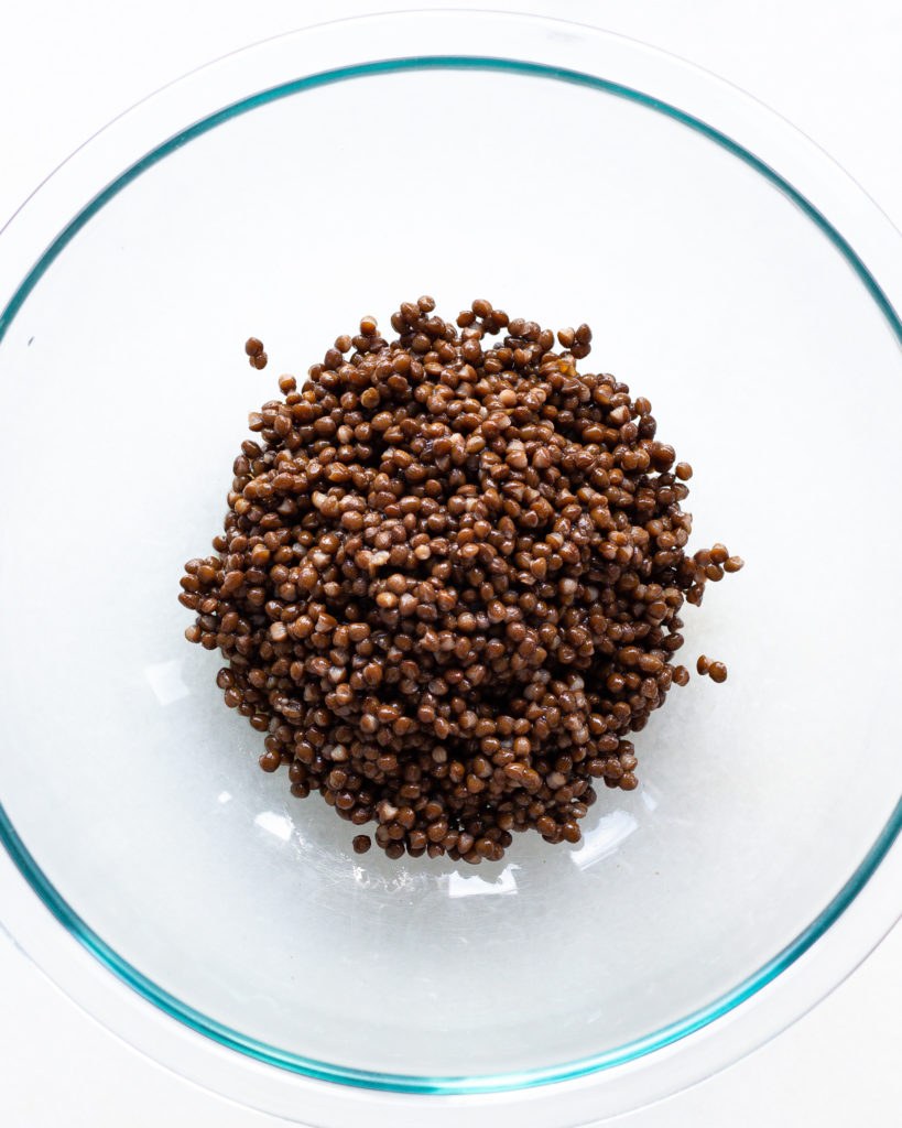 lentils for a lentil salad bowl
