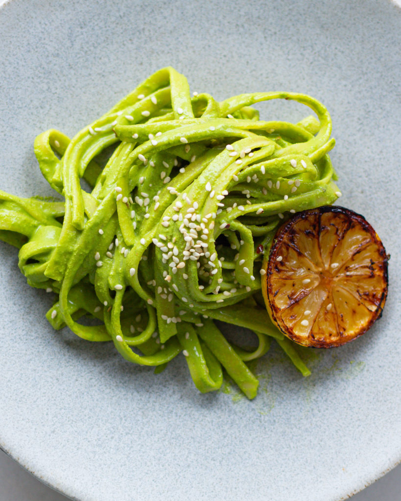 finished Kale Tahini Pasta