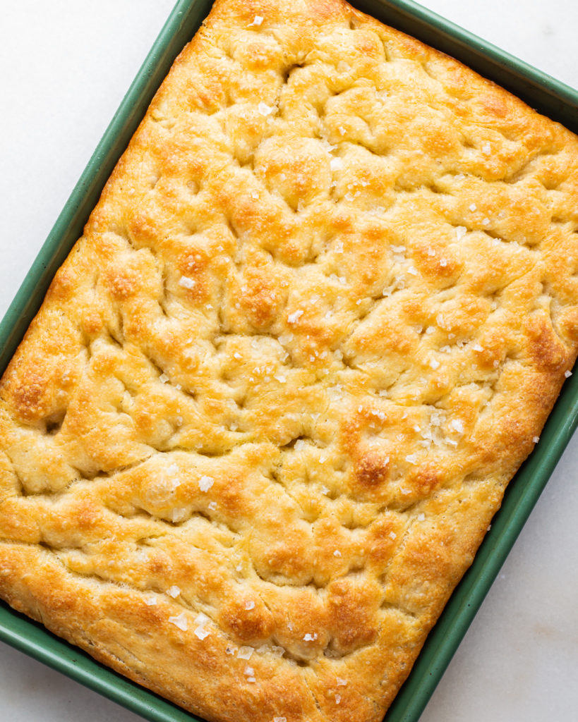 finished Genoa Style Focaccia 