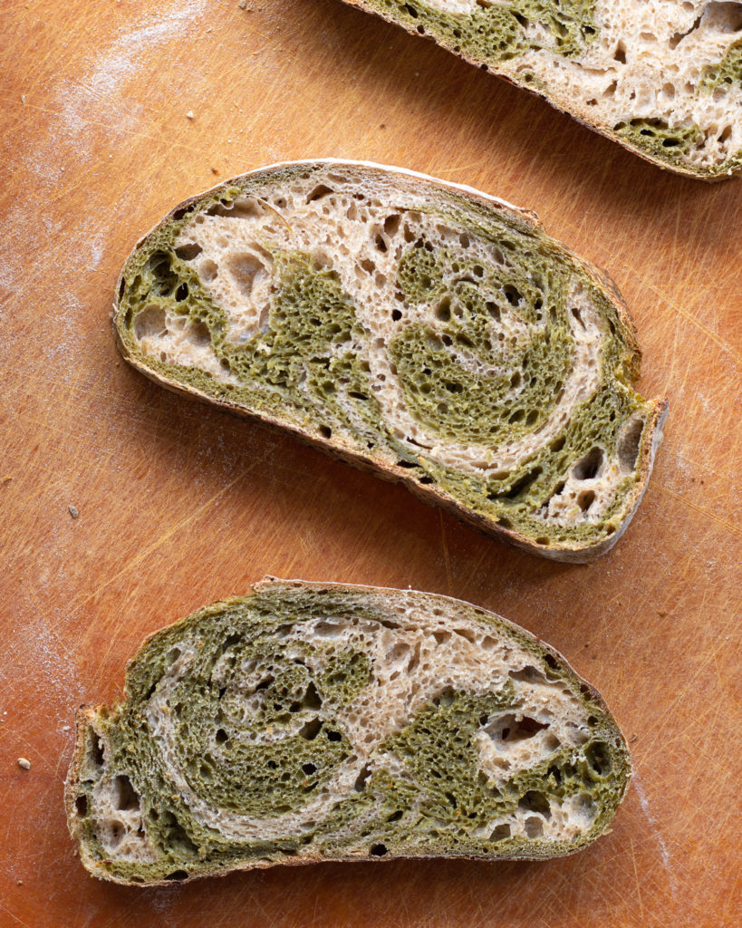 Finished Matcha Sourdough