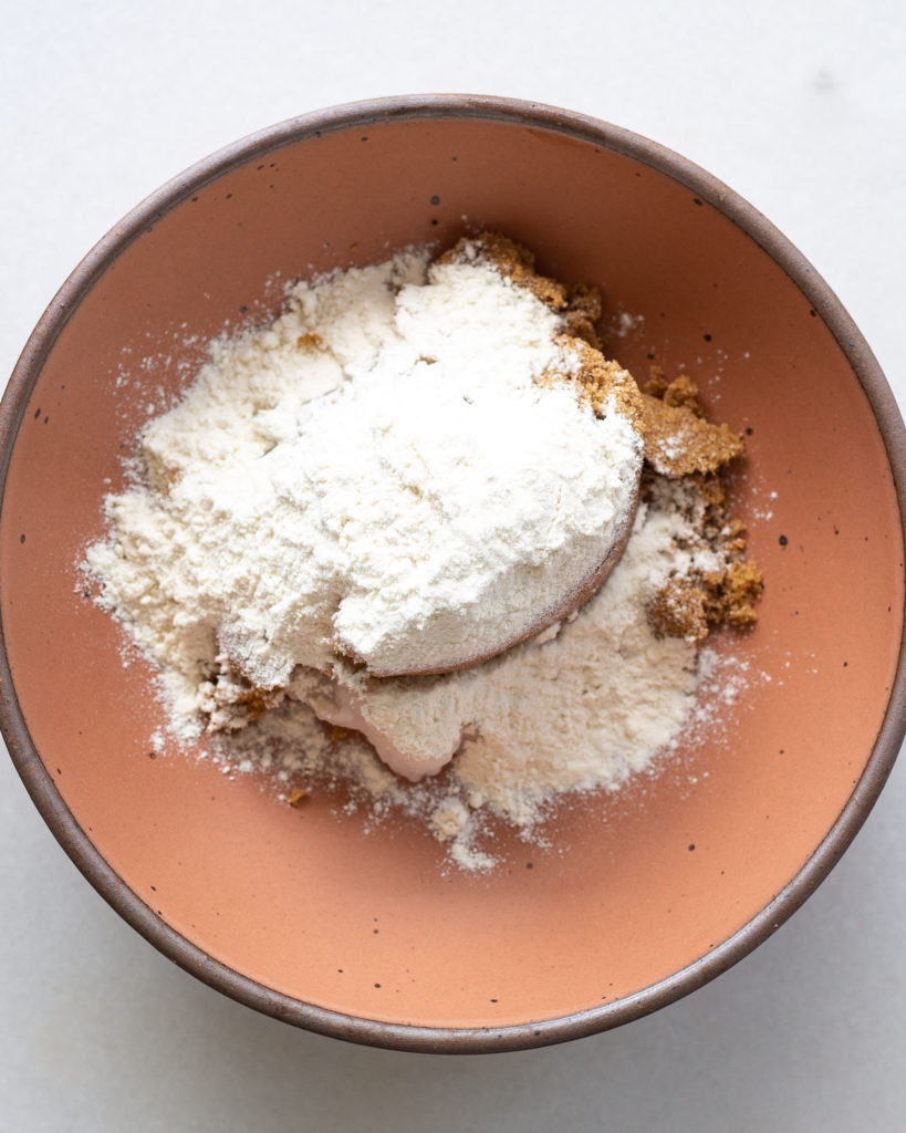 Dry ingredients in bowl
