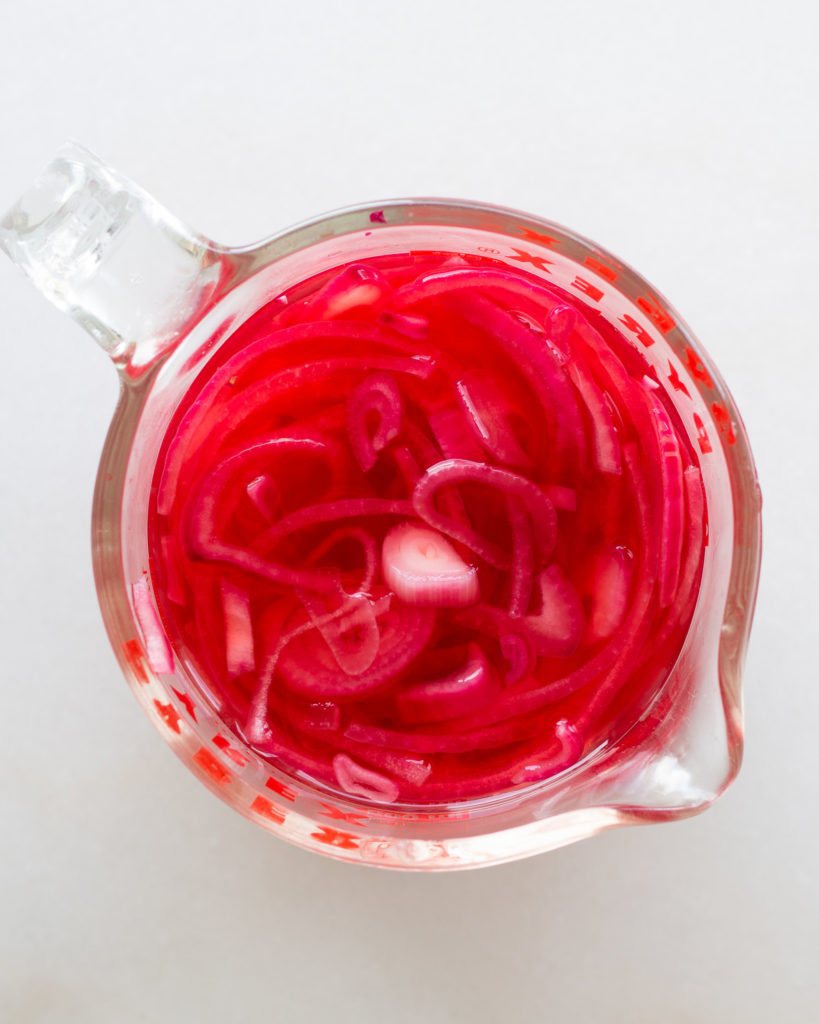 Pickled red onions