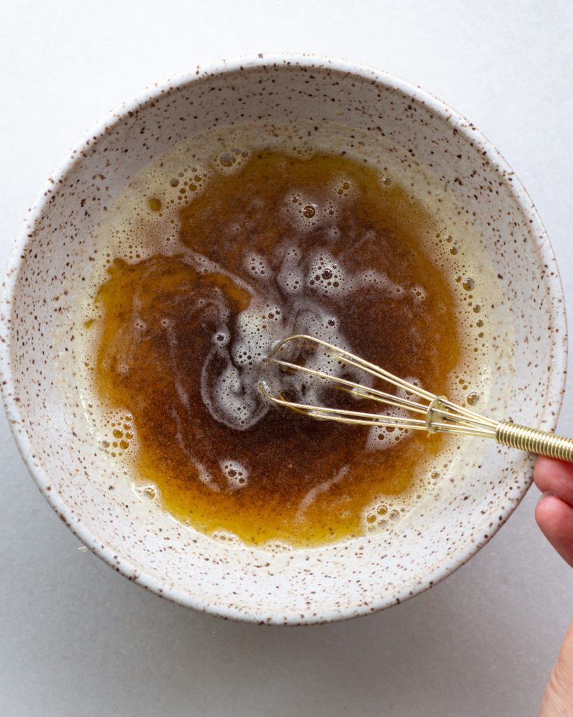 Brown butter in bowl