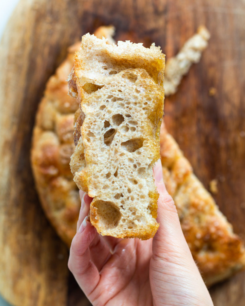 Finished Whole Wheat Focaccia