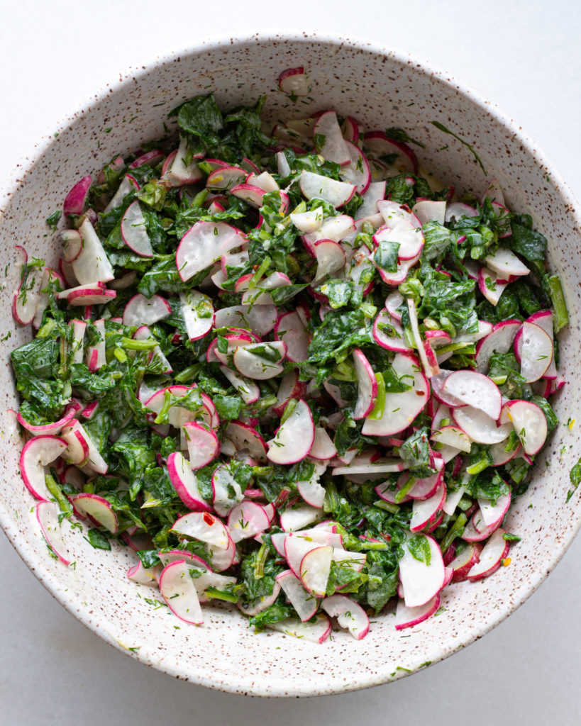 Radish salad combined