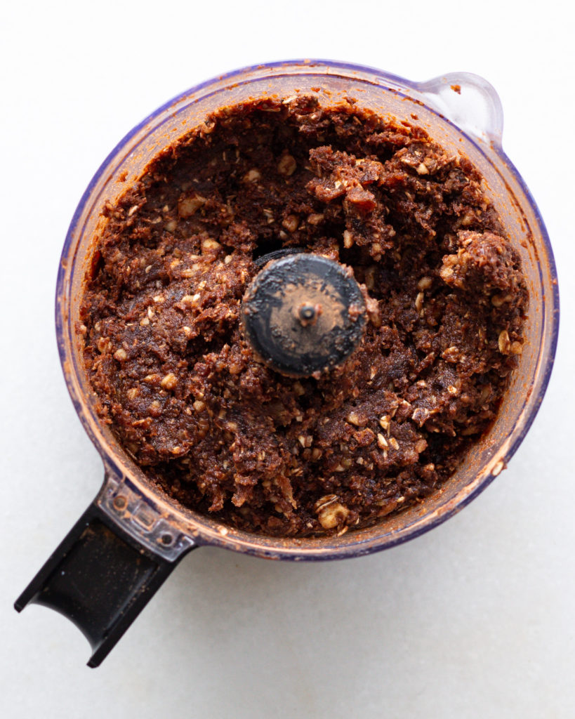 All ingredients blended in food processor