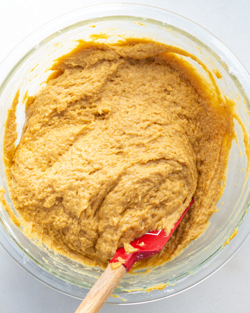 Wet and dry ingredients combined