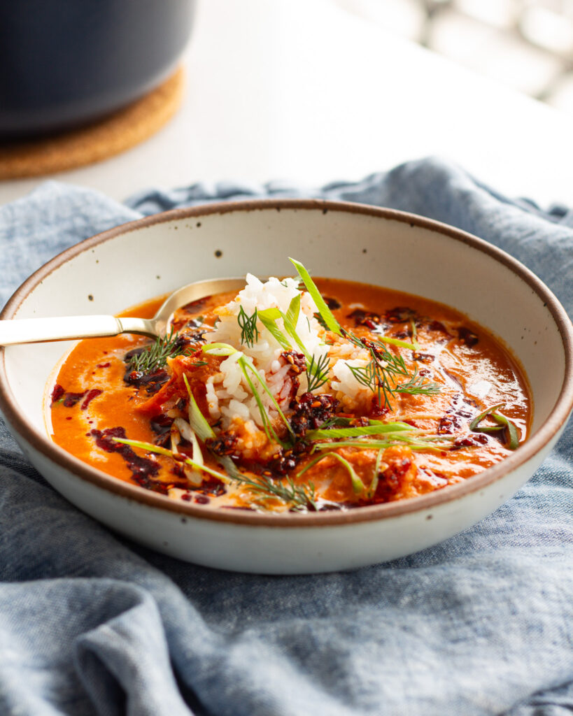 Finished Caramelized Gochujang Tomato Soup