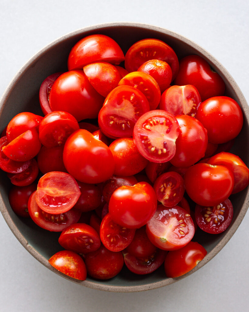 Fresh, sliced tomatoes