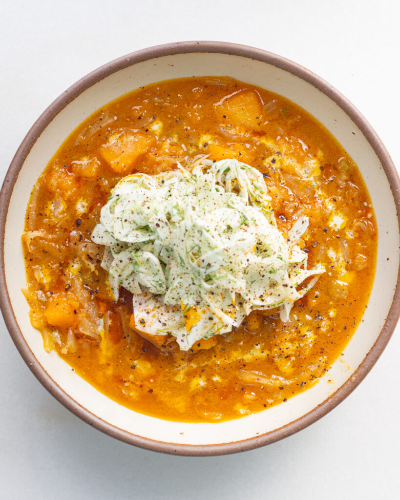 Finished Fennel & Butternut Squash Soup