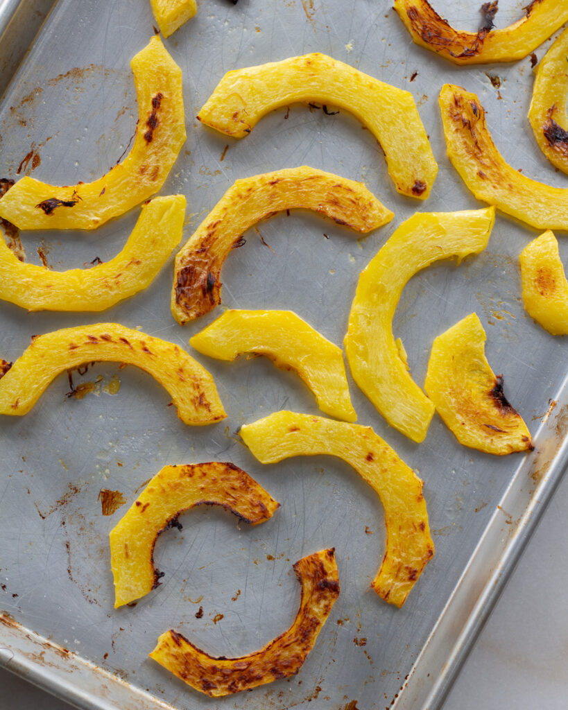 Bakes squash slices