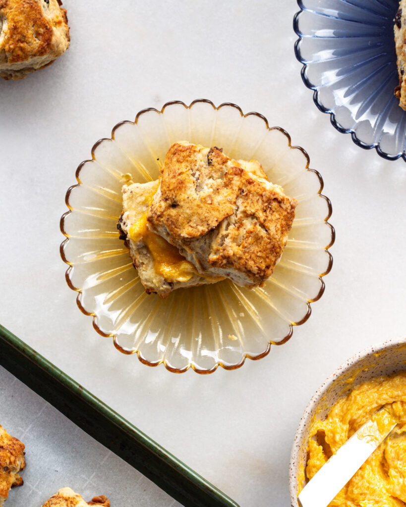 finished Cranberry Nut Biscuits with Butternut Squash Butter