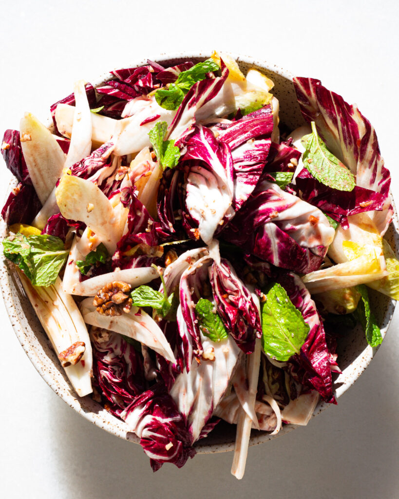 Cranberry & Radicchio Salad in bowl