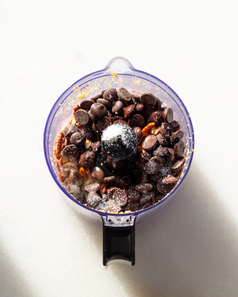pecan filling in food processor