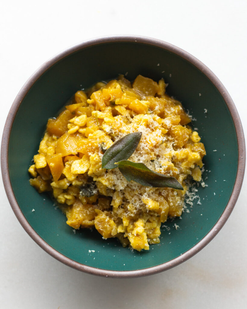 finished Sage & Golden Beet Spaetzle