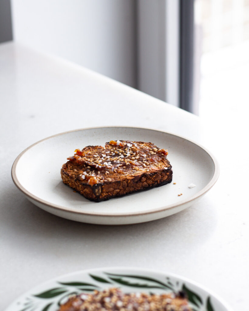Date Ginger Butter on toast