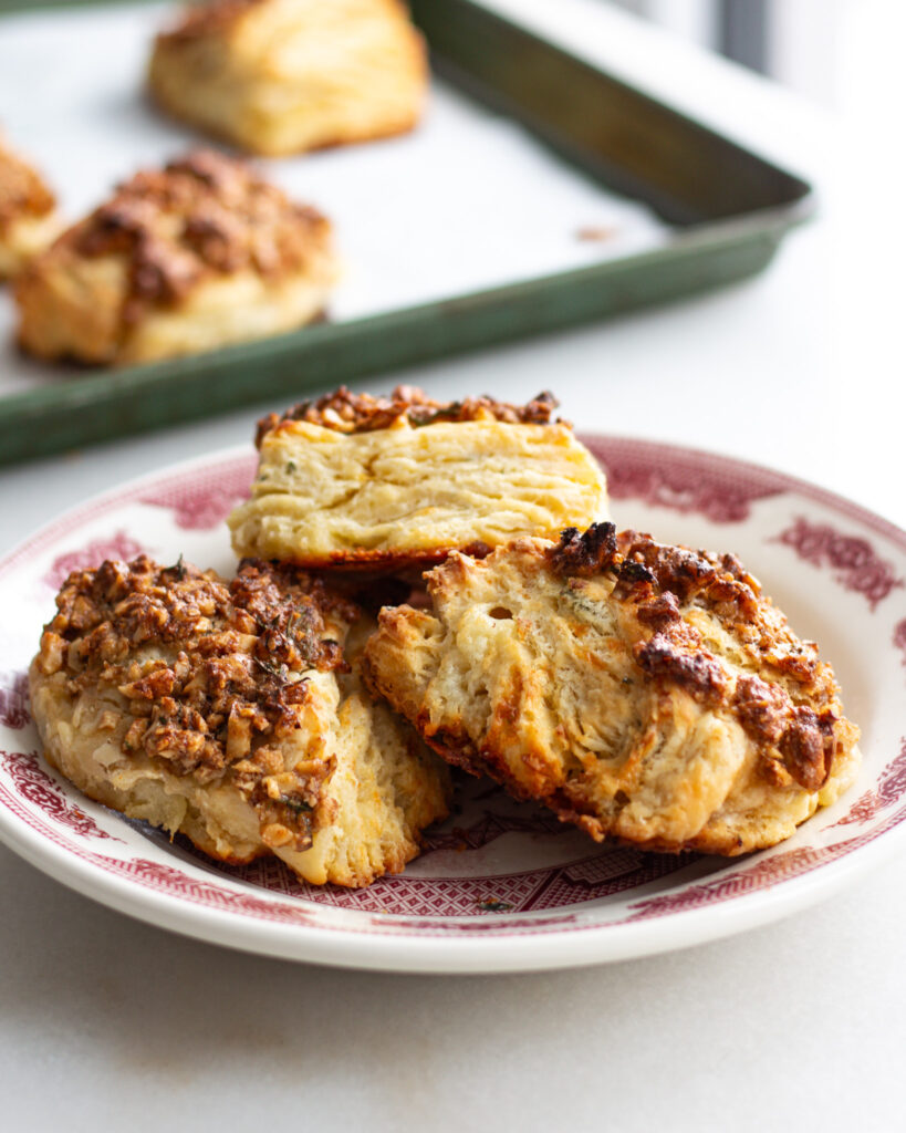 Camembert & Roasted Pear Biscuits