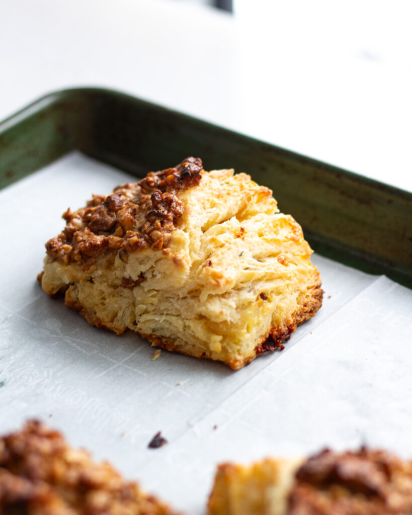 Camembert & Roasted Pear Biscuits
