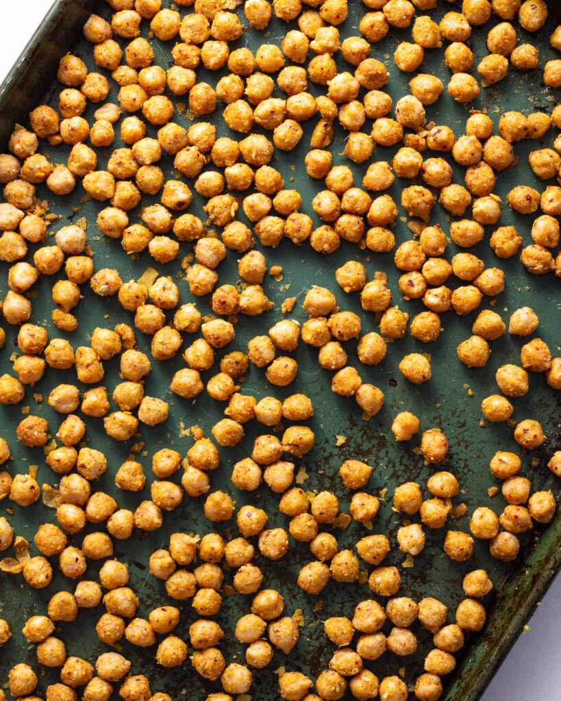 breaded chickpeas, baked