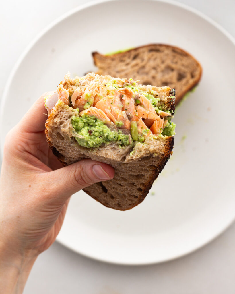 Salmon & Edamame Sandwich