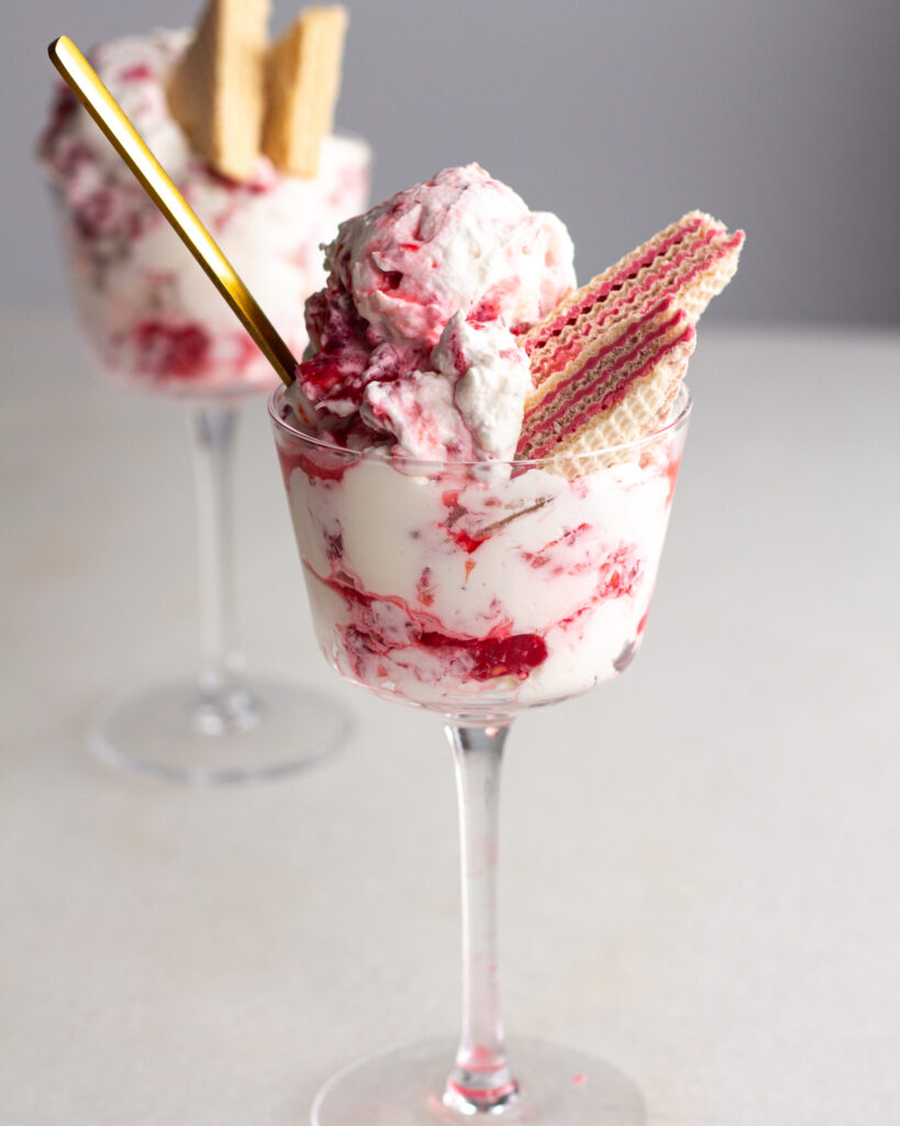 Preserved Lemon & Raspberry Swirled Whipped Cream