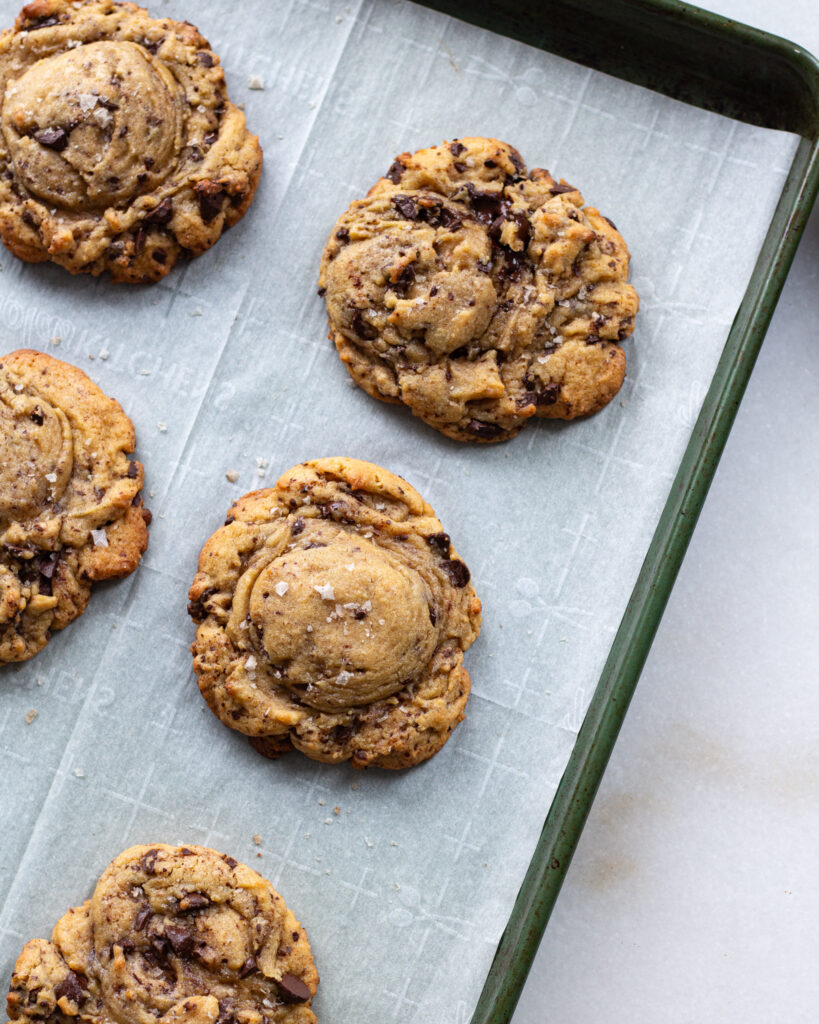 Brown Butter and Bread Flour Chocolate Chip Cookies