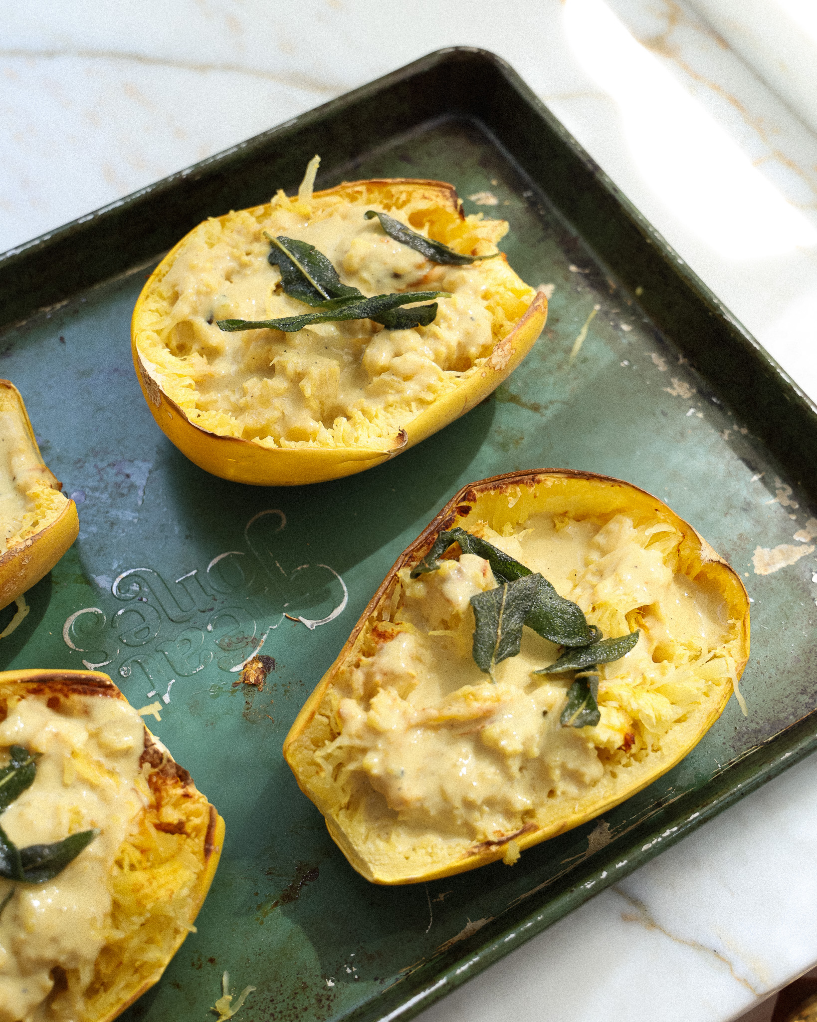 Creamy Sage Spaghetti Squash