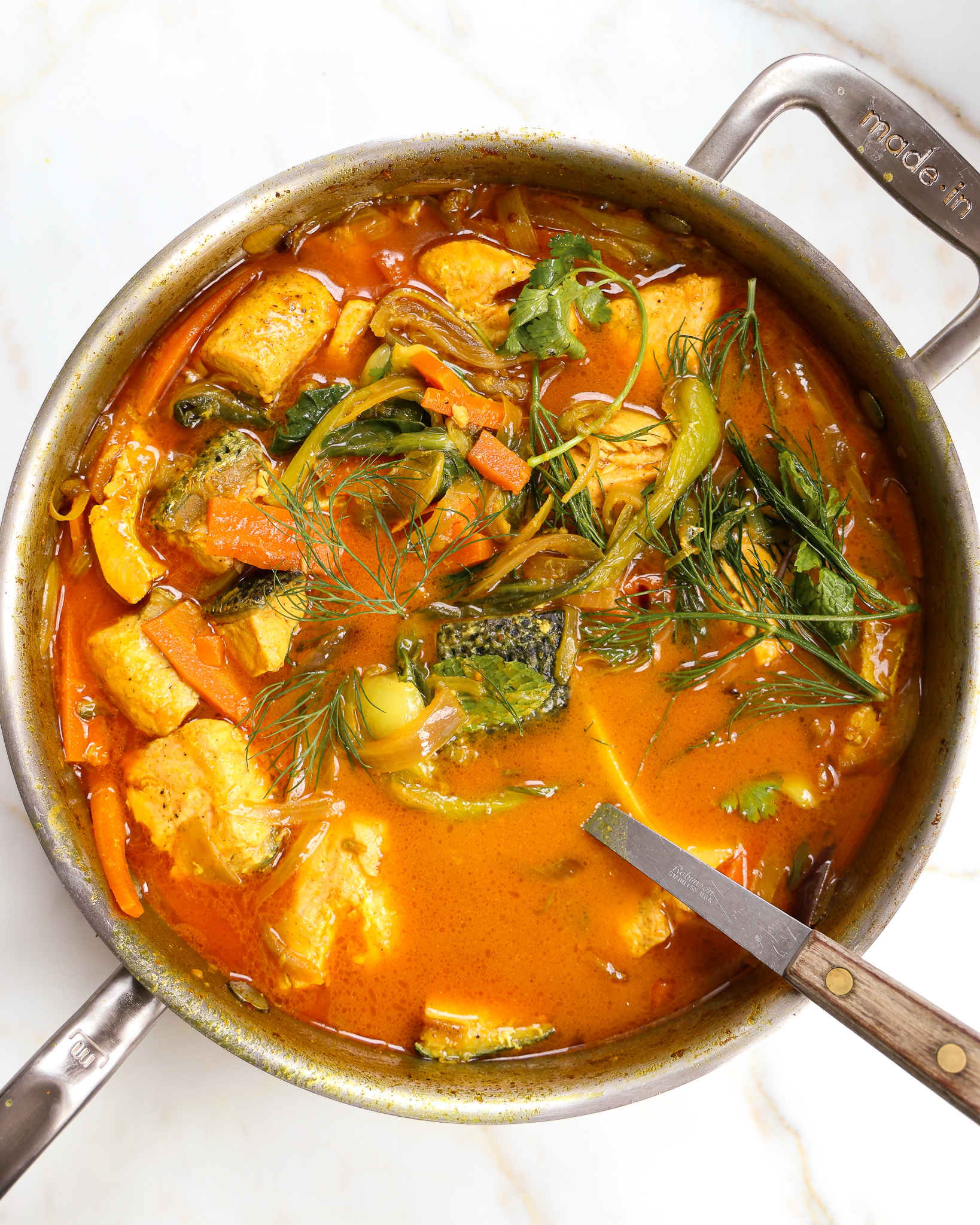 Coconut Simmered Salmon