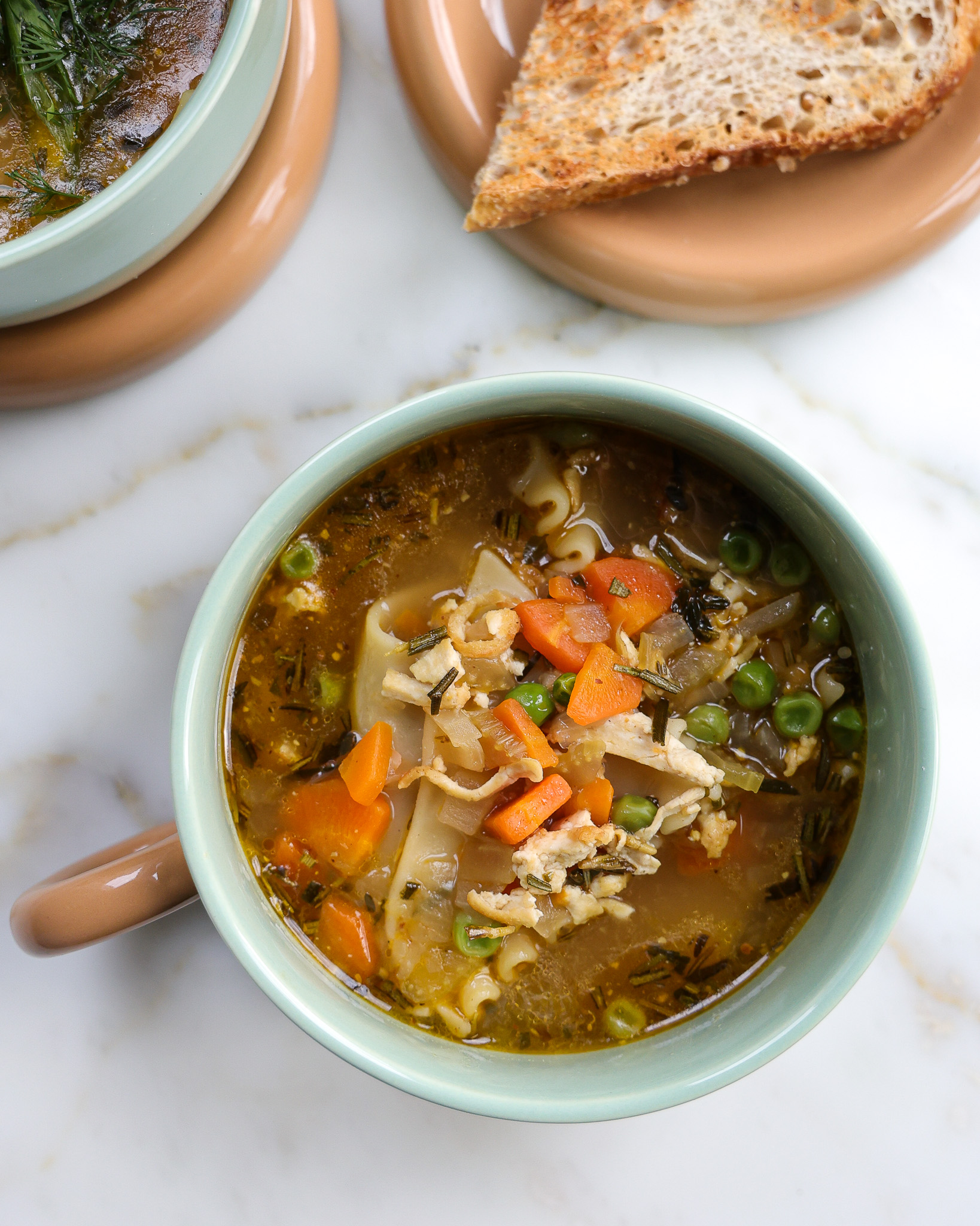 The Best Vegetarian Chicken Noodle Soup