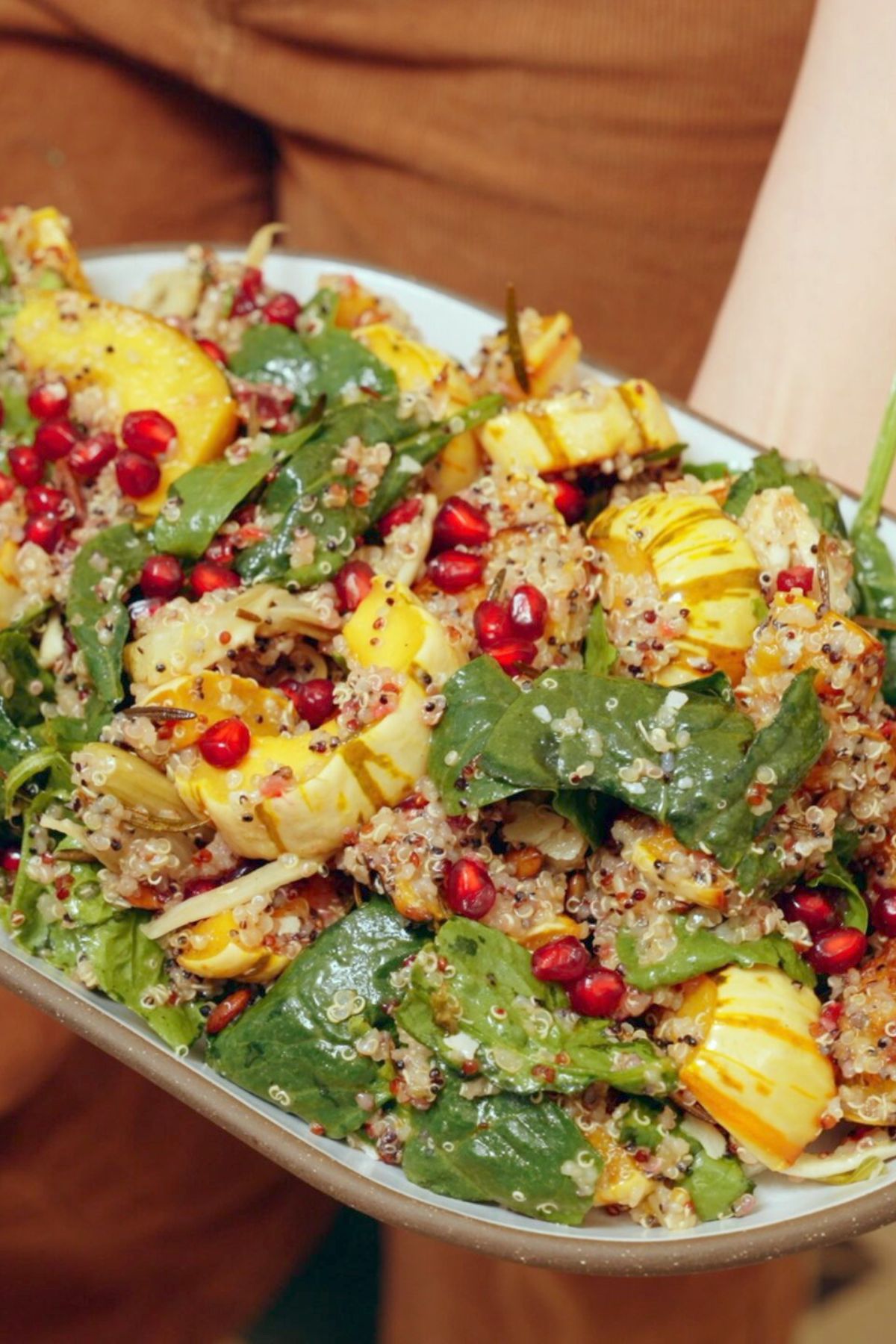 Squash and Quinoa Salad with Cranberry Dressing