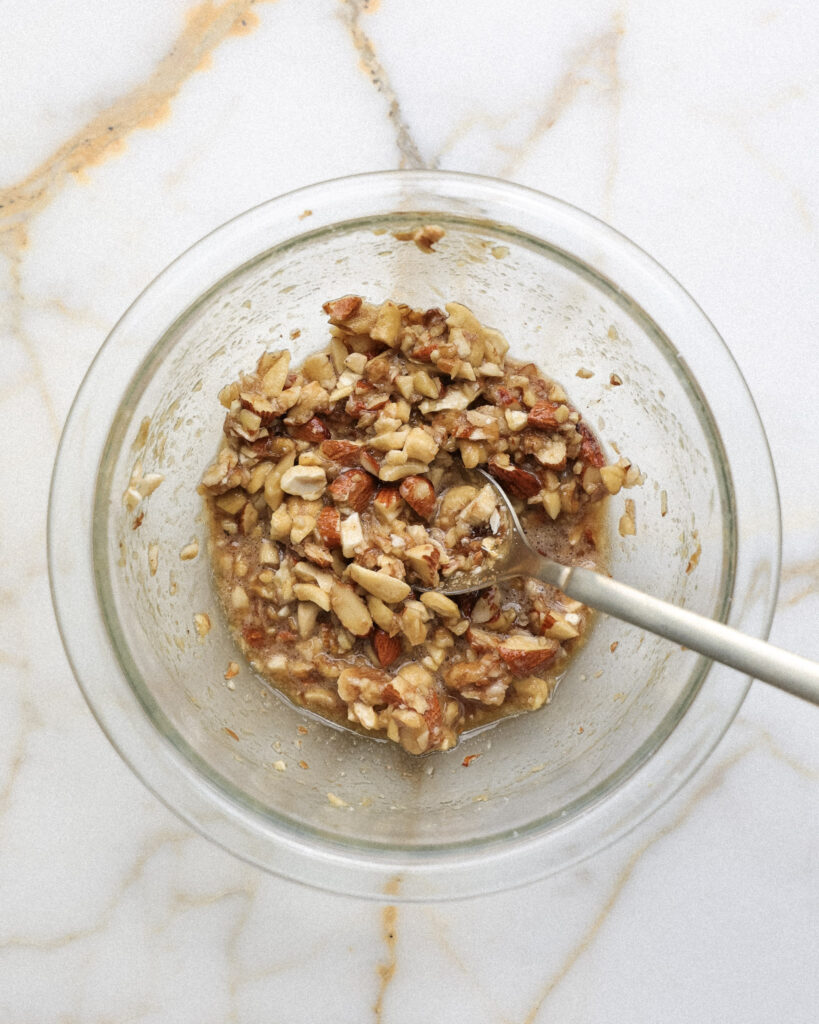 ginger nut topping in a bowl.
