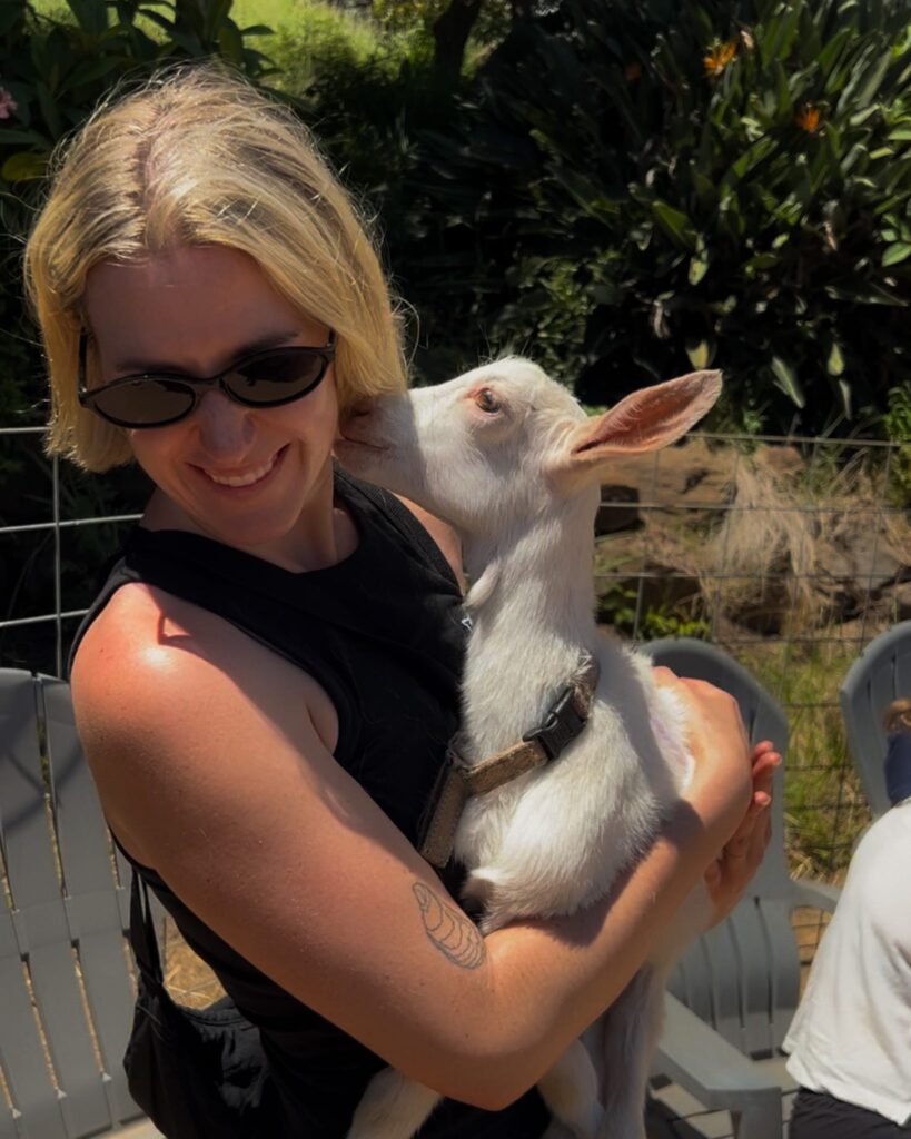 Baby goat tour at Surfing Goat Dairy Farm