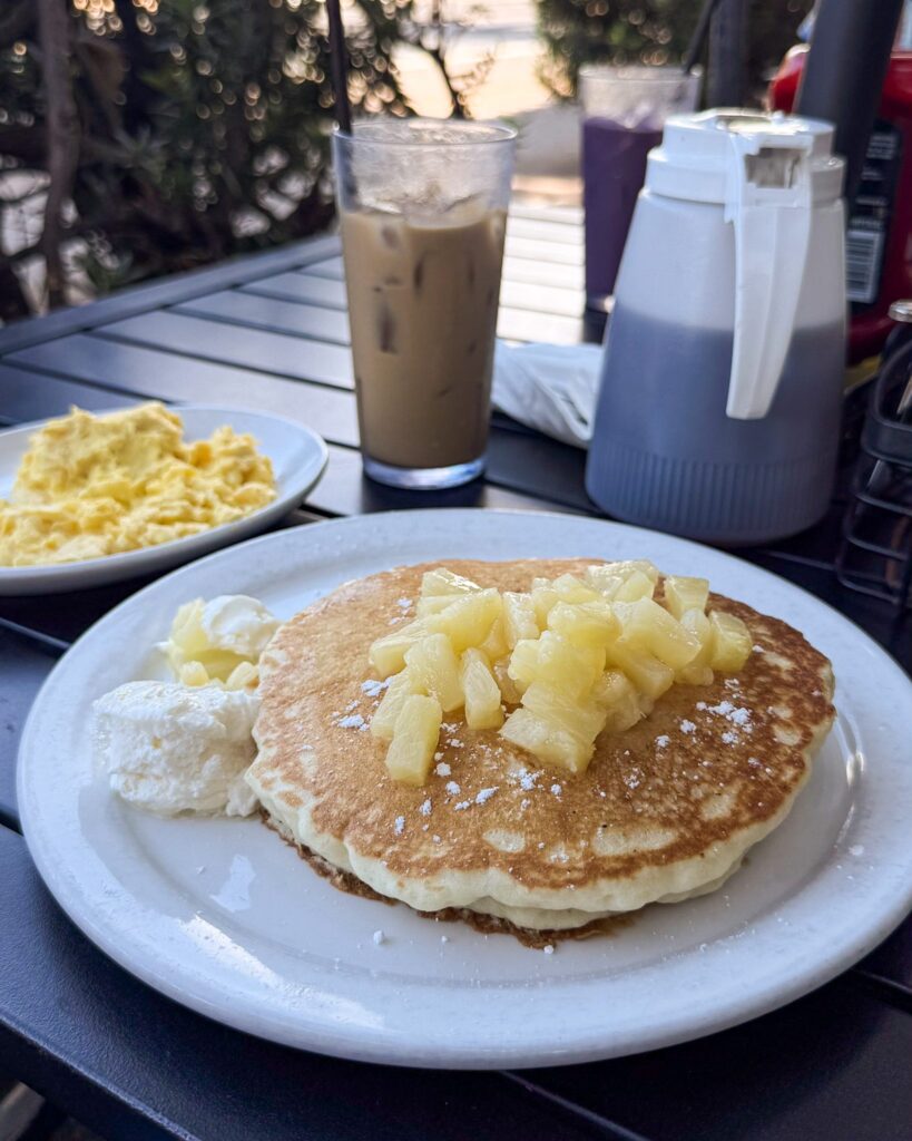 Mac nut pancakes from Kihei Caffe