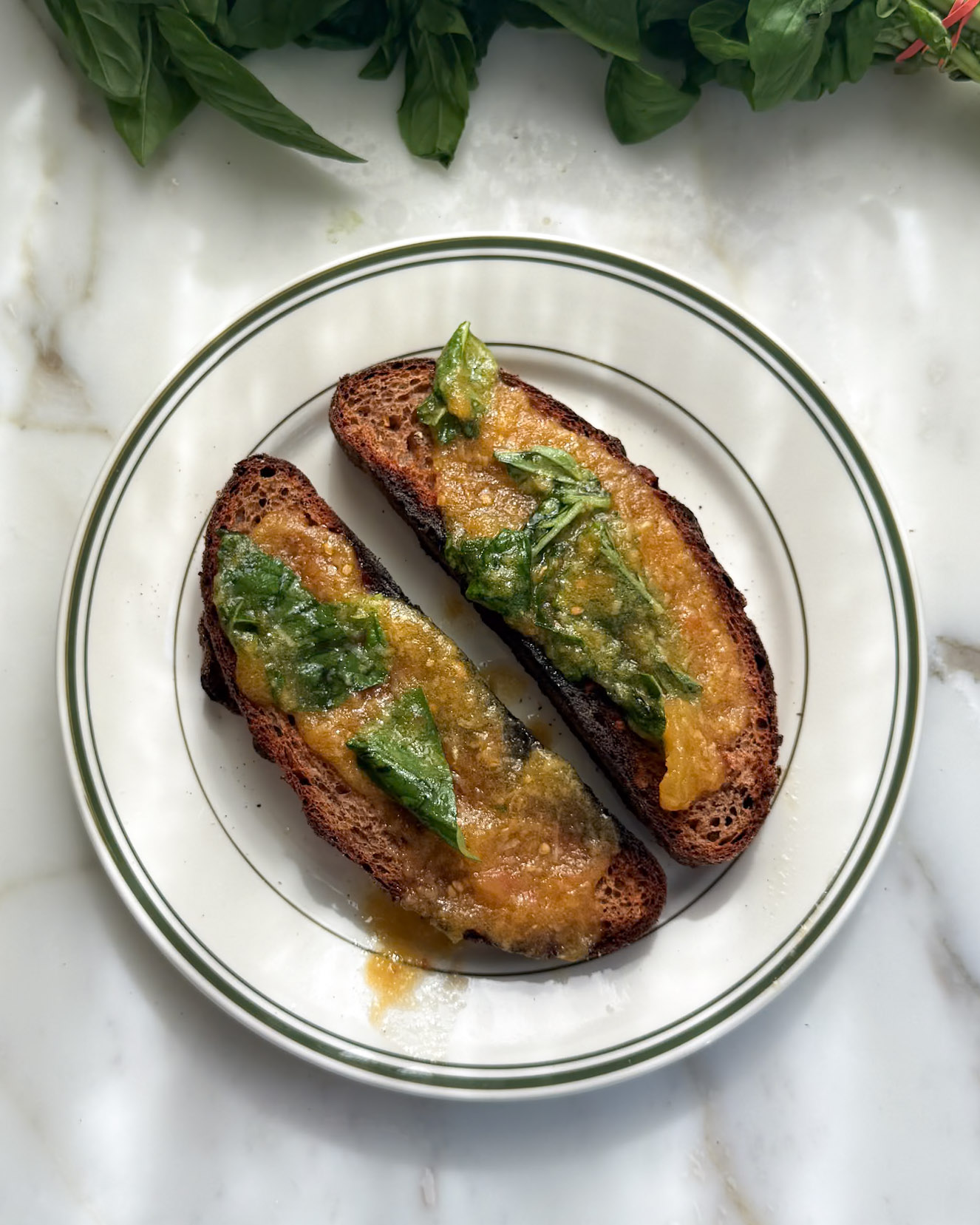 Golden Heirloom Pan con Tomate