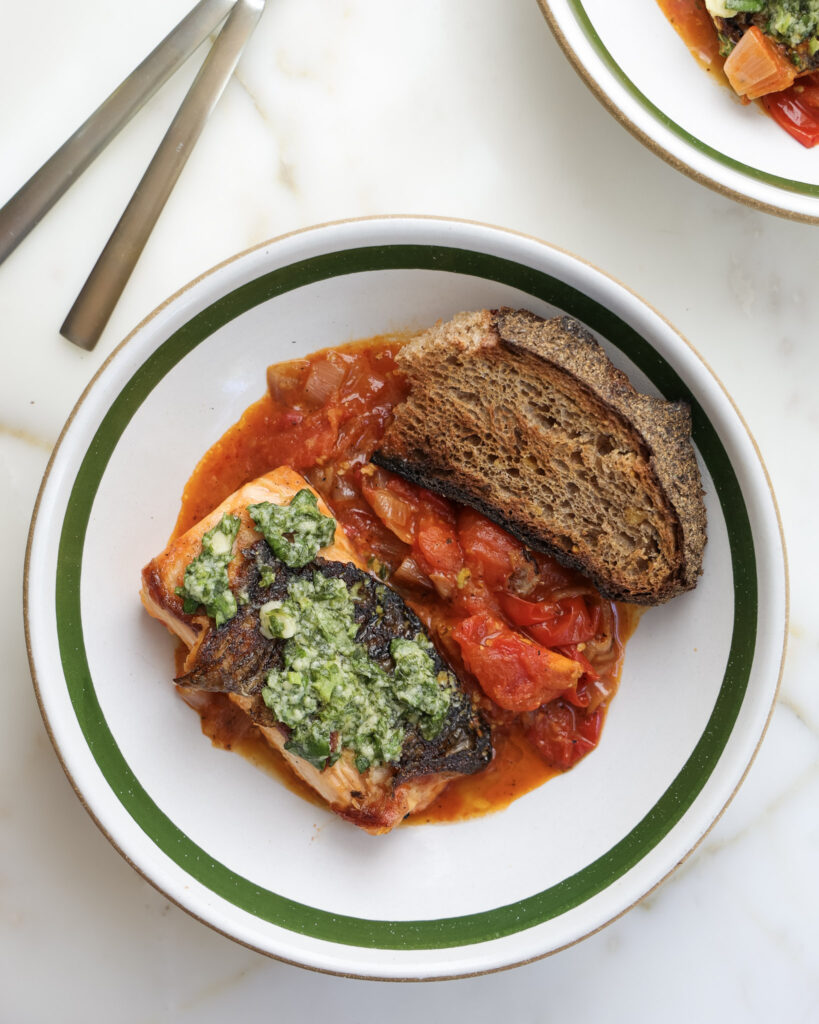 Basil Tomato Salmon