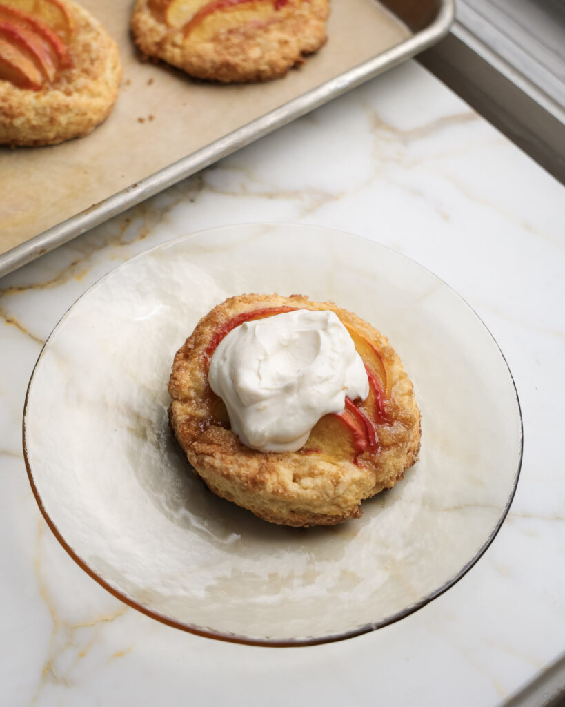 Peach Shortcakes with Lemon Vanilla Sugar